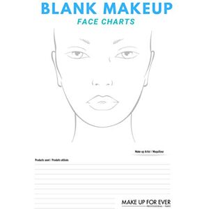 Crossley, Cloe Makeup face chart: ( Blank Makeup Face Chart ) Standard 40 pages Crossley, Cloe Makeup face chart: ( Blank Makeup Face Chart ) Standard 40 pages