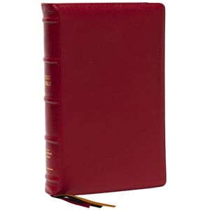 Thomas Nelson NKJV, Thinline Reference Bible, Large Print, Red Premium Goatskin Leather, Premier Collection, Comfort Print: Holy Bible, New King James Version Thomas Nelson NKJV, Thinline Reference Bible, Large Print, Red Premium Goatskin Leather, Premier Collection, Comfort Print: Holy Bible, New King James Version