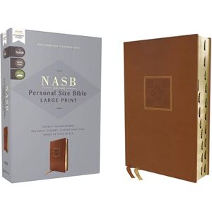 Zondervan NASB, Personal Size Bible, Large Print, Leathersoft, Brown, Red Letter, 1995 Text, Thumb Indexed, Comfort Print: New American Standard Bible, Brown, ... Size, Red Letter, 1995 Text, Comfort Print Zondervan NASB, Personal Size Bible, Large Print, Leathersoft, Brown, Red Letter, 1995 Text, Thumb Indexed, Comfort Print: New American Standard Bible, Brown, ... Size, Red Letter, 1995 Text, Comfort Print