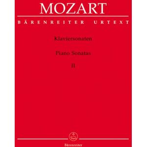 Wolfgang Amadeus Mozart Piano Sonatas Volume 2 Wolfgang Amadeus Mozart Piano Sonatas Volume 2