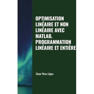 Perez OPTIMISATION LINÉAIRE ET NON LINÉAIRE AVEC MATLAB. PROGRAMMATION LINÉAIRE ET ENTIÈRE Perez OPTIMISATION LINÉAIRE ET NON LINÉAIRE AVEC MATLAB. PROGRAMMATION LINÉAIRE ET ENTIÈRE