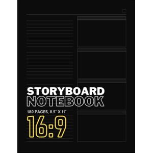 XT Media Books Hardcover Storyboard Notebook 16:9: 16:9 Aspect Ratio Pro Storyboard Template Book for Directors, Storyboard Artists, Animators and Film Students 180 Pages (Hardcover Notebooks) XT Media Books Hardcover Storyboard Notebook 16:9: 16:9 Aspect Ratio Pro Storyboard Template Book for Directors, Storyboard Artists, Animators and Film Students 180 Pages (Hardcover Notebooks)