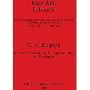 Bergman, C. A. Ksar Akil, Lebanon: A Technological and Typological Analysis of the Later Palaeolithic Levels of Ksar Akil, Volume II: Levels XIII VI: 329 (British Archaeological Reports International Series) Bergman, C. A. Ksar Akil, Lebanon: A Technological and Typological Analysis of the Later Palaeolithic Levels of Ksar Akil, Volume II: Levels XIII VI: 329 (British Archaeological Reports International Series)