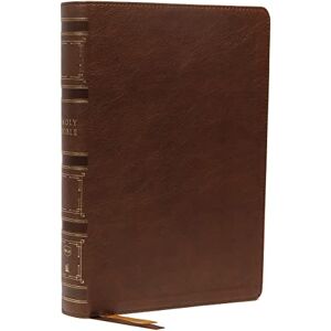Thomas Nelson NKJV, Single-Column Wide-Margin Reference Bible, Leathersoft, Brown, Red Letter, Comfort Print: Holy Bible, New King James Version Thomas Nelson NKJV, Single-Column Wide-Margin Reference Bible, Leathersoft, Brown, Red Letter, Comfort Print: Holy Bible, New King James Version