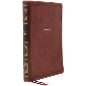 Thomas Nelson NKJV, Thinline Bible, Large Print, Leathersoft, Brown, Thumb Indexed, Red Letter, Comfort Print: Holy Bible, New King James Version Thomas Nelson NKJV, Thinline Bible, Large Print, Leathersoft, Brown, Thumb Indexed, Red Letter, Comfort Print: Holy Bible, New King James Version