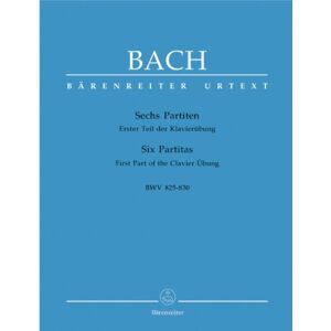 Johann Sebastian Bach Six Partitas (BWV 825-830) (Piano) Johann Sebastian Bach Six Partitas (BWV 825-830) (Piano)