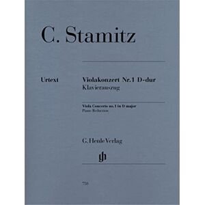 Stamitz, Carl Viola Concerto no. 1 D major viola and orchestra piano reduction with solo part (HN 758): Instrumentation: Viola and Piano, Viola Concertos Stamitz, Carl Viola Concerto no. 1 D major viola and orchestra piano reduction with solo part (HN 758): Instrumentation: Viola and Piano, Viola Concertos