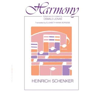 Schenker, Heinrich Harmony Schenker, Heinrich Harmony