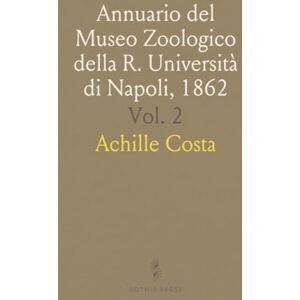 Achille, Costa Annuario del Museo Zoologico della R. Università di Napoli, 1862 Achille, Costa Annuario del Museo Zoologico della R. Università di Napoli, 1862