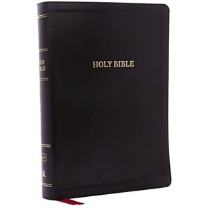 Thomas Nelson KJV Holy Bible: Super Giant Print with 43,000 Cross References, Deluxe Black Leathersoft, Red Letter, Comfort Print: King James Version: Holy Bible, King James Version Thomas Nelson KJV Holy Bible: Super Giant Print with 43,000 Cross References, Deluxe Black Leathersoft, Red Letter, Comfort Print: King James Version: Holy Bible, King James Version