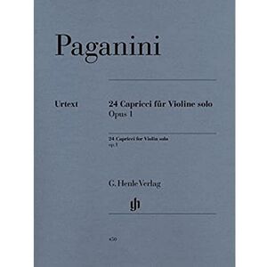 Paganini, Niccolò 24 Capricci (notated and annotated version) op. 1 violin (HN 450) Paganini, Niccolò 24 Capricci (notated and annotated version) op. 1 violin (HN 450)