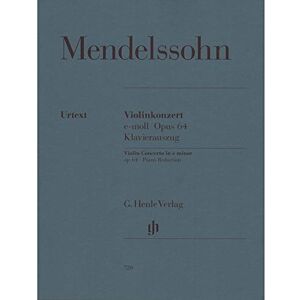 Mendelssohn Bartholdy, Felix Violin Concerto e minor op. 64 violin and orchestra piano reduction with solo part (HN 720): Klavierauszug Mendelssohn Bartholdy, Felix Violin Concerto e minor op. 64 violin and orchestra piano reduction with solo part (HN 720): Klavierauszug
