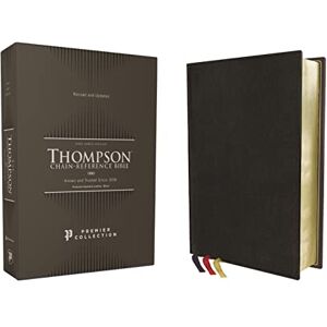 Zondervan KJV, Thompson Chain-Reference Bible, Premium Goatskin Leather, Black, Premier Collection, Art Gilded Edges, Black Letter, Comfort Print: King James ... Leather, Premier Collection, Art Gilded Edges Zondervan KJV, Thompson Chain-Reference Bible, Premium Goatskin Leather, Black, Premier Collection, Art Gilded Edges, Black Letter, Comfort Print: King James ... Leather, Premier Collection, Art Gilded Edges