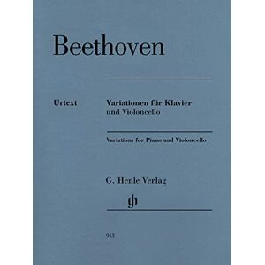 Ludwig van Beethoven 'Variations for Piano and Violoncello set of parts with marked and unmarked violoncello parts (HN 913): Instrumentation: Violoncello and Piano Ludwig van Beethoven 'Variations for Piano and Violoncello set of parts with marked and unmarked violoncello parts (HN 913): Instrumentation: Violoncello and Piano