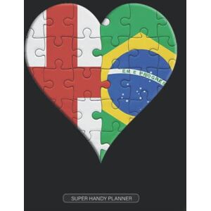 Country Planners, Popini Planner: English Brazilian Flag United Heart Jigsaw Puzzle Flags Of England Brazil Country Planners, Popini Planner: English Brazilian Flag United Heart Jigsaw Puzzle Flags Of England Brazil