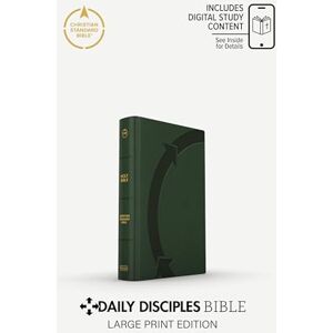 CSB Bibles by Holman CSB Daily Disciples Bible, Large Print, Olive LeatherTouch, International Edition CSB Bibles by Holman CSB Daily Disciples Bible, Large Print, Olive LeatherTouch, International Edition