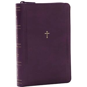 Thomas Nelson NKJV Compact Paragraph-Style Bible w/ 43,000 Cross References, Purple Leathersoft with zipper, Red Letter, Comfort Print: Holy Bible, New King James Version: Holy Bible, New King James Version Thomas Nelson NKJV Compact Paragraph-Style Bible w/ 43,000 Cross References, Purple Leathersoft with zipper, Red Letter, Comfort Print: Holy Bible, New King James Version: Holy Bible, New King James Version