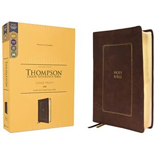 Zondervan KJV, Thompson Chain-Reference Bible, Large Print, Leathersoft, Brown, Red Letter, Comfort Print: King James Version, Large Print, Brown, Leathersoft, Red Letter Zondervan KJV, Thompson Chain-Reference Bible, Large Print, Leathersoft, Brown, Red Letter, Comfort Print: King James Version, Large Print, Brown, Leathersoft, Red Letter