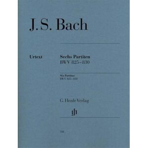 JEAN SEBASTIEN BACH JOHANN SEBASTIAN BACH : SIX PARTITAS BWV 825-830 PIANO OU CLAVIER: Instrumentation: Piano solo JEAN SEBASTIEN BACH JOHANN SEBASTIAN BACH : SIX PARTITAS BWV 825-830 PIANO OU CLAVIER: Instrumentation: Piano solo