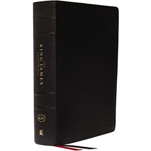 Thomas Nelson KJV, The King James Study Bible, Genuine Leather, Black, Thumb Indexed, Red Letter, Full-Color Edition: Holy Bible, King James Version Thomas Nelson KJV, The King James Study Bible, Genuine Leather, Black, Thumb Indexed, Red Letter, Full-Color Edition: Holy Bible, King James Version