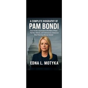Motyka, Edna L. A COMPLETE BIOGRAPHY OF PAM BONDI: From Florida’s Courtrooms to the Halls of Power: The Rise, Reforms, and Controversies of America’s Most Polarizing Attorney General Motyka, Edna L. A COMPLETE BIOGRAPHY OF PAM BONDI: From Florida’s Courtrooms to the Halls of Power: The Rise, Reforms, and Controversies of America’s Most Polarizing Attorney General