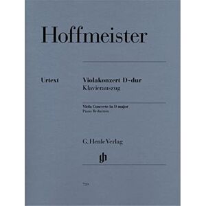 Hoffmeister, Franz Anton Viola Concerto D major viola and orchestra piano reduction with solo part (HN 739): Instrumentation: Viola and Piano, Viola Concertos Hoffmeister, Franz Anton Viola Concerto D major viola and orchestra piano reduction with solo part (HN 739): Instrumentation: Viola and Piano, Viola Concertos