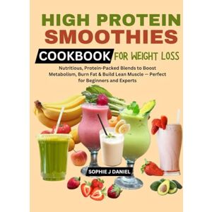 Daniel, Sophie J HIGH PROTEIN SMOOTHIES COOKBOOK FOR WEIGHT LOSS: Nutritious, Protein-Packed Blends to Boost Metabolism, Burn Fat & Build Lean Muscle — Perfect for Beginners and Experts Daniel, Sophie J HIGH PROTEIN SMOOTHIES COOKBOOK FOR WEIGHT LOSS: Nutritious, Protein-Packed Blends to Boost Metabolism, Burn Fat & Build Lean Muscle — Perfect for Beginners and Experts