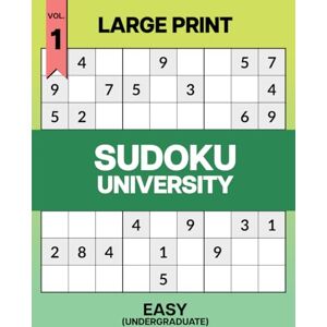 Entertainment, LobsterBunny Large Print Sudoku University Undergraduate Vol. 1: All Easy Sudoku Book for Beginners – 200+ Simple 9x9 Puzzles with Solutions for Adults & Seniors (Sudoku University – Undergraduate Series (Easy)) Entertainment, LobsterBunny Large Print Sudoku University Undergraduate Vol. 1: All Easy Sudoku Book for Beginners – 200+ Simple 9x9 Puzzles with Solutions for Adults & Seniors (Sudoku University – Undergraduate Series (Easy))