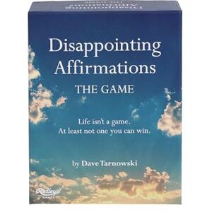 Ridley's Disappointing Affirmations Party Card Game Ages 17+ 3-6 Players 30+ Minutes Playing Time Ridley's Disappointing Affirmations Party Card Game Ages 17+ 3-6 Players 30+ Minutes Playing Time