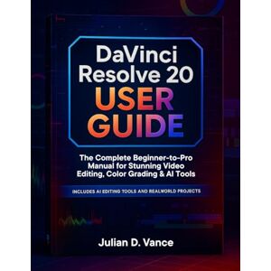Vance, Julian D. DaVinci Resolve 20 User Guide: The Complete Beginner-to-Pro Manual for Stunning Video Editing, Color Grading & AI Tools Vance, Julian D. DaVinci Resolve 20 User Guide: The Complete Beginner-to-Pro Manual for Stunning Video Editing, Color Grading & AI Tools