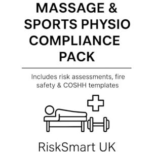 Lee Massage & Sports Therapy Compliance Pack: Health & Safety Workbook for Clinics, Physio Rooms & Treatment Studios (Small Business Compliance UK) Lee Massage & Sports Therapy Compliance Pack: Health & Safety Workbook for Clinics, Physio Rooms & Treatment Studios (Small Business Compliance UK)
