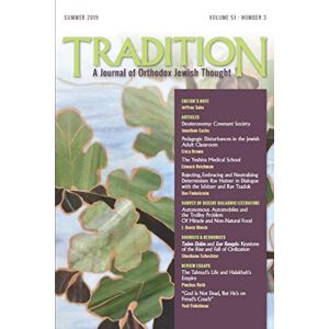 Saks, Rav Jeffrey TRADITION: A Journal of Orthodox Jewish Thought Saks, Rav Jeffrey TRADITION: A Journal of Orthodox Jewish Thought