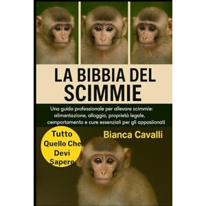 Cavalli, Bianca LA BIBBIA DELLE SCIMMIE: Una guida professionale per allevare scimmie: alimentazione, alloggio, proprietà legale, comportamento e cure essenziali per gli appassionati di animali esotici Cavalli, Bianca LA BIBBIA DELLE SCIMMIE: Una guida professionale per allevare scimmie: alimentazione, alloggio, proprietà legale, comportamento e cure essenziali per gli appassionati di animali esotici