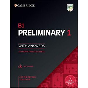 TBD B1 Preliminary 1 for the Revised 2020 Exam Student's Book with Answers with Audio with Resource Bank: Authentic Practice Tests (PET Practice Tests) TBD B1 Preliminary 1 for the Revised 2020 Exam Student's Book with Answers with Audio with Resource Bank: Authentic Practice Tests (PET Practice Tests)