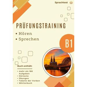 Kramer, Otto Prüfungstraining DTZ B1 – Hörverstehen & Sprechen: Prüfungsvorbereitung mit über 180 Aufgaben, Übungen, Wörterbuch und Tabelle der Verben Kramer, Otto Prüfungstraining DTZ B1 – Hörverstehen & Sprechen: Prüfungsvorbereitung mit über 180 Aufgaben, Übungen, Wörterbuch und Tabelle der Verben