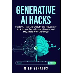 Stratus, Milo Generative AI Hacks: Master AI Tools Like ChatGPT and MidJourney to Automate Tasks, Generate Content, and Stay Ahead in the Digital Age Stratus, Milo Generative AI Hacks: Master AI Tools Like ChatGPT and MidJourney to Automate Tasks, Generate Content, and Stay Ahead in the Digital Age