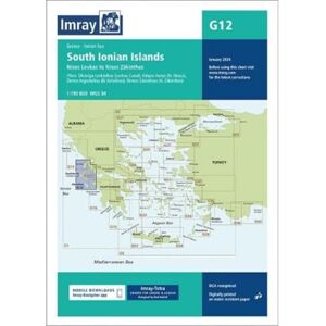 Imray G12 South Ionian Islands: Nisos Levkas to Nisos Zakinthos (G Charts 12) Imray G12 South Ionian Islands: Nisos Levkas to Nisos Zakinthos (G Charts 12)