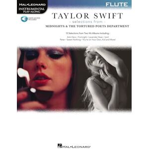 Taylor Swift Selections from Midnights &. Flute Solo. Includes Audio Online: The Tortured Poets Department Flute Play-Along Book with Online Audio Taylor Swift Selections from Midnights &. Flute Solo. Includes Audio Online: The Tortured Poets Department Flute Play-Along Book with Online Audio