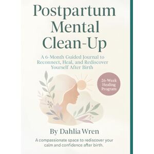 Wren, Mrs Dahlia Postpartum Mental Clean-Up: A 6-Month Guided Journal to Reconnect, Heal, and Rediscover Yourself After Birth Wren, Mrs Dahlia Postpartum Mental Clean-Up: A 6-Month Guided Journal to Reconnect, Heal, and Rediscover Yourself After Birth