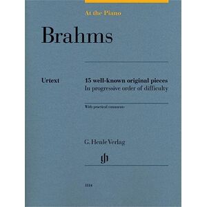 Johannes Brahms At The Piano: Brahms 15 well-known original pieces Piano Score (HN 1814) Johannes Brahms At The Piano: Brahms 15 well-known original pieces Piano Score (HN 1814)