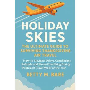BARE, BETTY M Holiday Skies: The Ultimate Guide to Surviving Thanksgiving Air Travel: How to Navigate Delays, Cancellations, Refunds, and Stress-free Flying During the Busiest Travel Week of the Year BARE, BETTY M Holiday Skies: The Ultimate Guide to Surviving Thanksgiving Air Travel: How to Navigate Delays, Cancellations, Refunds, and Stress-free Flying During the Busiest Travel Week of the Year