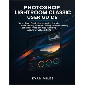 Miles, Evan PHOTOSHOP LIGHTROOM CLASSIC USER GUIDE: Setup, Smart Cataloging, AI Masks, Precision Color Grading, Batch Processing, Tethered Shooting, Soft-Proof Prints, and Web Publishing in Lightroom Classic 2025 Miles, Evan PHOTOSHOP LIGHTROOM CLASSIC USER GUIDE: Setup, Smart Cataloging, AI Masks, Precision Color Grading, Batch Processing, Tethered Shooting, Soft-Proof Prints, and Web Publishing in Lightroom Classic 2025