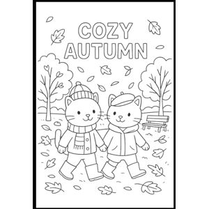 Mechlenborg, Jannie Cozy Autumn: Nice and sweet animal coloring book Mechlenborg, Jannie Cozy Autumn: Nice and sweet animal coloring book