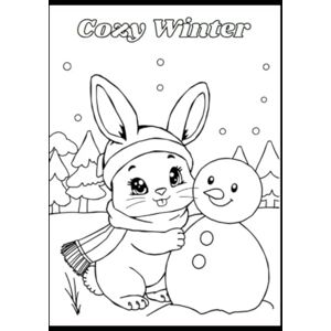 Koop, Jannie Cozy Winter: Simple and Cute Coloring Book Koop, Jannie Cozy Winter: Simple and Cute Coloring Book
