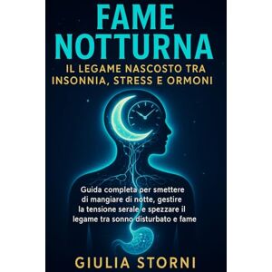 Storni, Giulia Fame Notturna: Il Legame Nascosto tra Insonnia, Stress e Ormoni: Guida completa per smettere di mangiare di notte, gestire la tensione serale e ... del Cibo e Consapevolezza Alimentare) Storni, Giulia Fame Notturna: Il Legame Nascosto tra Insonnia, Stress e Ormoni: Guida completa per smettere di mangiare di notte, gestire la tensione serale e ... del Cibo e Consapevolezza Alimentare)