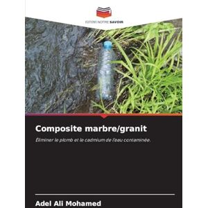 Mohamed, Adel Ali Composite marbre/granit: Éliminer le plomb et le cadmium de l'eau contaminée. Mohamed, Adel Ali Composite marbre/granit: Éliminer le plomb et le cadmium de l'eau contaminée.