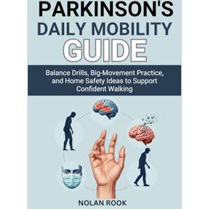 ROOK, NOLAN PARKINSON’S DAILY MOBILITY GUIDE: Balance drills, big-movement practice, and home safety ideas to support confident walking ROOK, NOLAN PARKINSON’S DAILY MOBILITY GUIDE: Balance drills, big-movement practice, and home safety ideas to support confident walking