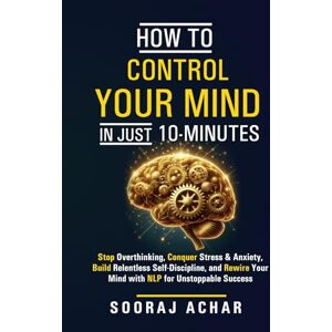 Achar, Sooraj How to Control Your Mind in Just 10 Minutes: Stop Overthinking, Conquer Stress and Anxiety, Build Relentless Self Discipline, and Rewire Your Mind ... (How to Change Your Life in 10 Minutes a Day) Achar, Sooraj How to Control Your Mind in Just 10 Minutes: Stop Overthinking, Conquer Stress and Anxiety, Build Relentless Self Discipline, and Rewire Your Mind ... (How to Change Your Life in 10 Minutes a Day)