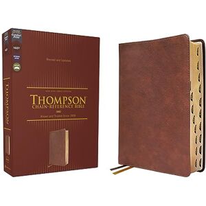 Zondervan NKJV, Thompson Chain-Reference Bible, Leathersoft, Brown, Red Letter, Thumb Indexed, Comfort Print: New King James Version, Brown, Leathersoft, Red ... Comfort Print, Thompson Chain-reference Bible Zondervan NKJV, Thompson Chain-Reference Bible, Leathersoft, Brown, Red Letter, Thumb Indexed, Comfort Print: New King James Version, Brown, Leathersoft, Red ... Comfort Print, Thompson Chain-reference Bible