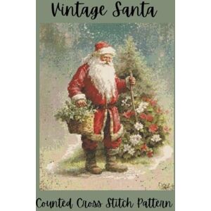 Media, Paper Moon Vintage Santa: Counted Cross Stitch Pattern Classic Father Christmas Holiday Design, Media, Paper Moon Vintage Santa: Counted Cross Stitch Pattern Classic Father Christmas Holiday Design,